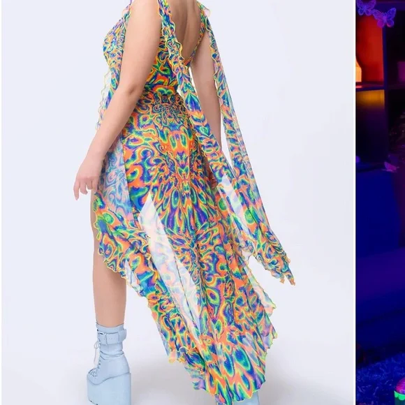 Tied & Dyed Festival Skirt - Picture 2 of 3